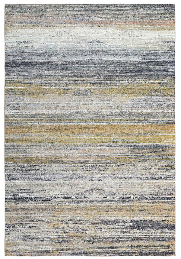 Homeroots 8' X 10' Gold Abstract Stain Resistant Area Rug  Polyester 478964