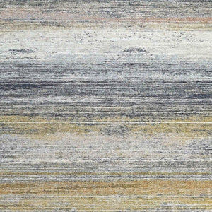 HomeRoots 5' Gold Abstract Area Rug - Elegant, Stain-Resistant Design for High-Traffic Spaces, Durable & Stylish 8' X 10' 478964