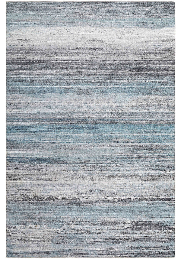 Homeroots 4' X 6' Turquoise And Gray Abstract Stain Resistant Area Rug  Polyester 478965