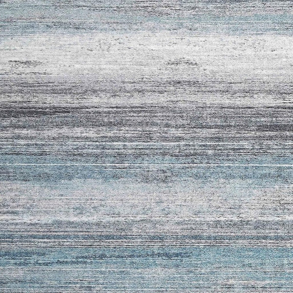 HomeRoots 5' Turquoise and Gray Abstract Area Rug - Stylish, Stain-Resistant Design for Modern Spaces 8' X 10' 478967