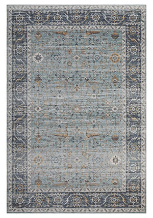 Homeroots 5' X 8' Sage Oriental Power Loom Stain Resistant Area Rug  Polyester 478975