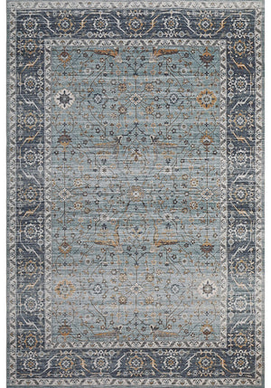 Homeroots 8' X 10' Sage Oriental Stain Resistant Area Rug  Polyester 478976