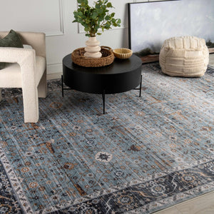 HomeRoots 5' Sage Oriental Area Rug - Durable, Stain-Resistant Power Loom Design for High-Traffic Homes 8' X 10' 478976