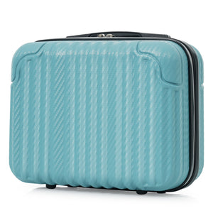 English Elm 6-piece Hardshell Abs Luggage Set with Spinner Wheels Tsa Lock and Scratch Resistant Shell Ice Blue N730P354689C