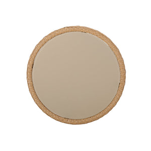 English Elm Christopher Knight Home® - TATIANA Side Table Rattan Accent with Sleek Round Profile, Durable Woven Texture, Compact Design Light Brown 66027.00LBRN