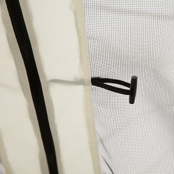 English Elm Outsunny Gazebo Mesh Sidewall Netting Four Zip Panels Bug Screen Patio Canopy W2225P200840