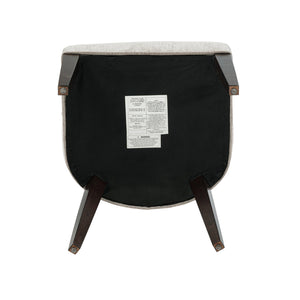 English Elm Beever Chenille Dining Chairs Set Of 2 In Taupe - Stylish Foam-Padded Comfort With Durable Frame B365P397760