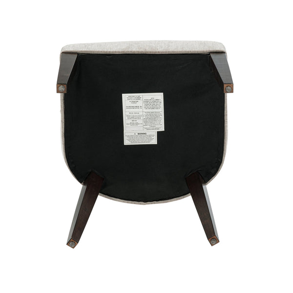 English Elm Beever Chenille Dining Chairs Set Of 2 In Taupe - Stylish Foam-Padded Comfort With Durable Frame B365P397760