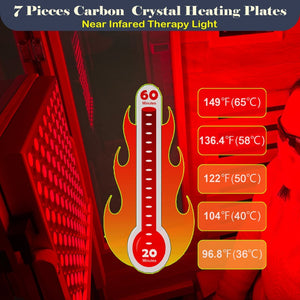 English Elm Far Infrared Sauna with Red Light Therapy Okoume Wood Cabin for Home Wellness W3973S00013