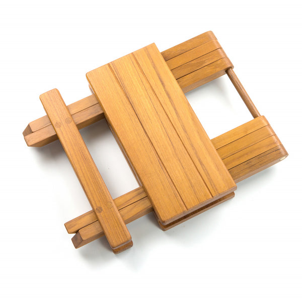 Homeroots 12" Brown Solid Wood Square End Table   479016