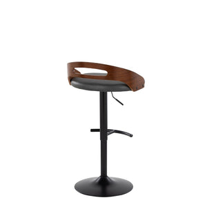 English Elm Adjustable Swivel Barstools Set of 2 Faux Leather Counter Height Kitchen Seating B202S02164