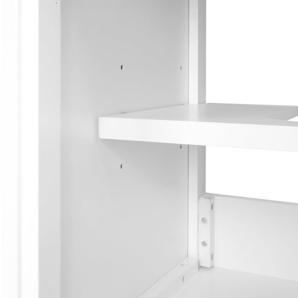 English Elm 20" Modern Bathroom Vanity With Sink, Soft-Close Door, Adjustable Shelves & Stylish Storage Rack N725P351848K