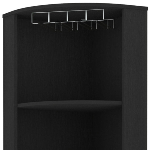 18 Inch Wood Corner Bar Cabinet Dual Door Storage for Stylish Home Entertaining