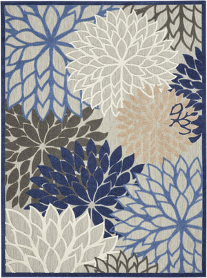 HomeRoots 10' Vibrant Blue Indoor Outdoor Area Rug - Durable, Stain-Resistant, Perfect for High-Traffic Spaces! 479274