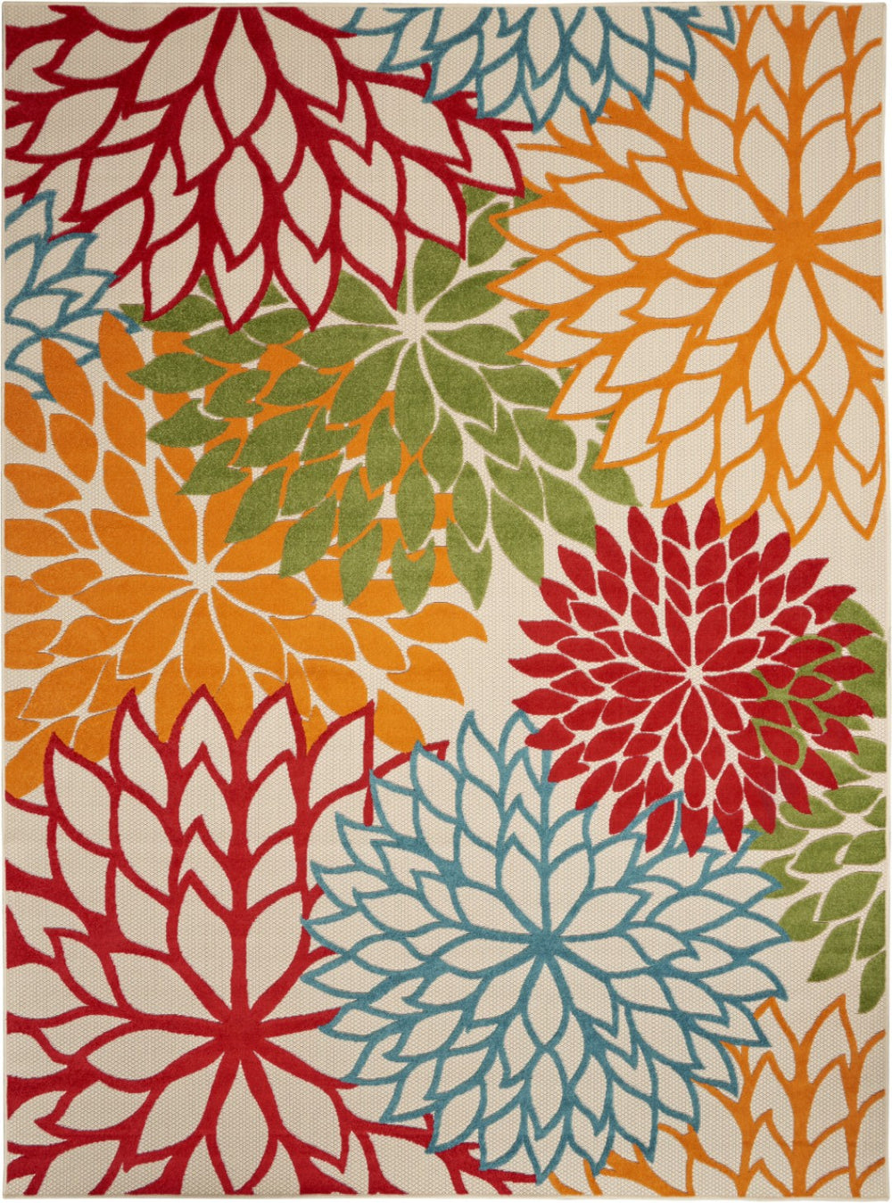 HomeRoots 10' Green and Ivory Area Rug - Stylish, Durable Indoor/Outdoor Carpet for High-Traffic Spaces 479277