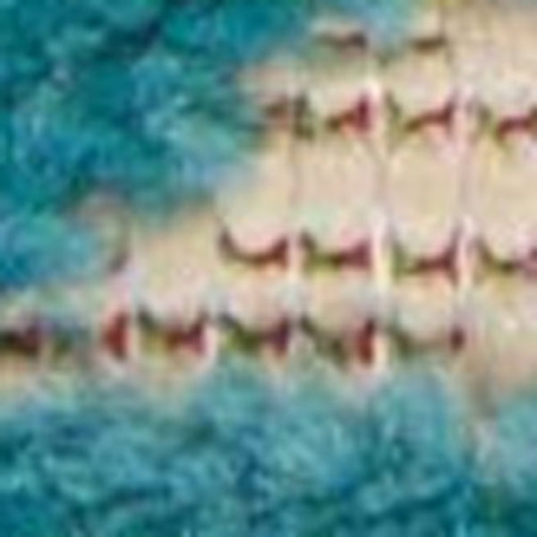 Homeroots 10' X 13' Aqua Damask Non Skid Indoor Outdoor Area Rug  Polypropylene 479297