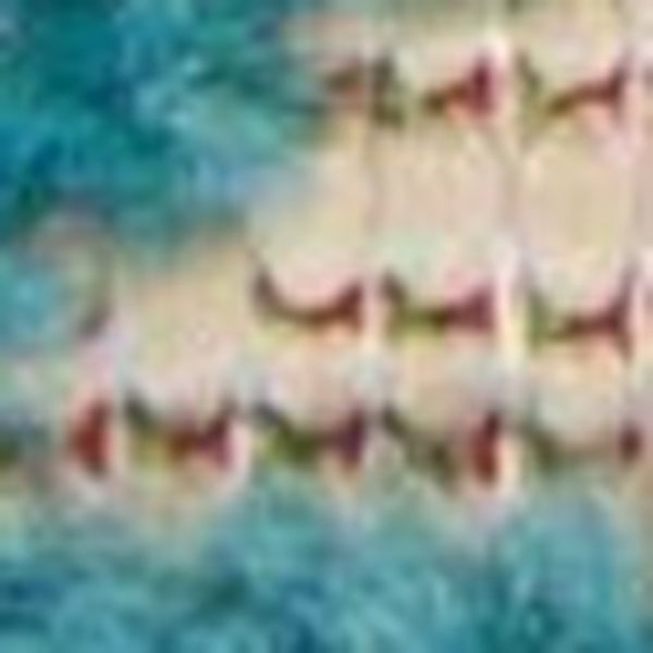 Homeroots 10' X 13' Aqua Damask Non Skid Indoor Outdoor Area Rug  Polypropylene 479297