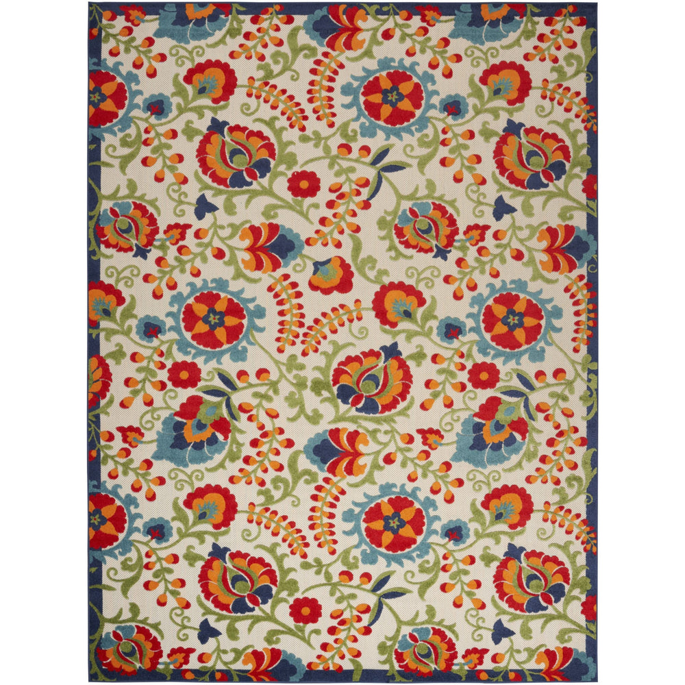 Homeroots 10' X 13' Beige Orange And Red Toile Non Skid Indoor Outdoor Area Rug  Polypropylene 479330