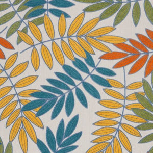 Homeroots 10' X 13' Ivory Floral Non Skid Indoor Outdoor Area Rug  Polypropylene 479345