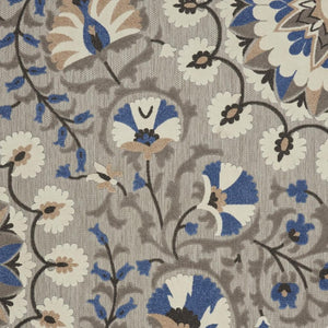 HomeRoots 10' Gray Indoor Outdoor Area Rug - Stylish Floral Design for Patios, Living Rooms & Easy Maintenance 479361