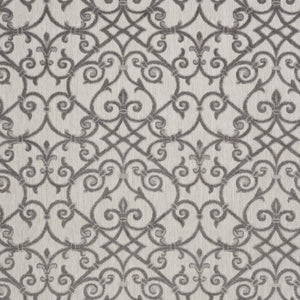 HomeRoots 10' Gray Indoor Outdoor Area Rug - Durable, Low-Maintenance, Stylish for Patios, Kitchens & More! 479365