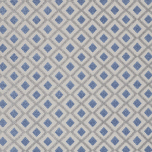 Homeroots 12' X 15' Blue And Grey Gingham Non Skid Indoor Outdoor Area Rug  Polypropylene 479428