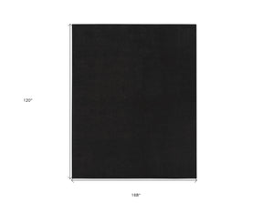 Homeroots 10' X 14' Black Stain Resistant Indoor Outdoor Area Rug  Polypropylene 479436