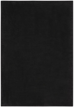 HomeRoots 6' X 9' Black Stain Resistant Area Rug - Durable, Easy-Care, Versatile for Indoor & Outdoor Spaces 479442