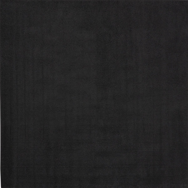 Homeroots 7' X 7' Black Square Non Skid Indoor Outdoor Area Rug  Polypropylene 479443