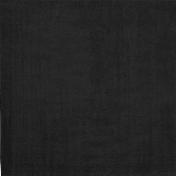 Homeroots 7' X 7' Black Square Non Skid Indoor Outdoor Area Rug  Polypropylene 479443