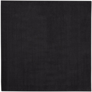 HomeRoots 7' Stylish Black Square Area Rug for Indoor & Outdoor Use - Durable, Fade-Resistant & Easy Care 479443