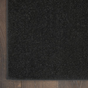 Homeroots 7' X 10' Black Stain Resistant Indoor Outdoor Area Rug   479444