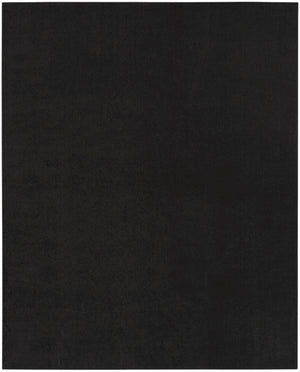 Homeroots 7' X 10' Black Stain Resistant Indoor Outdoor Area Rug   479444