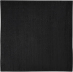Homeroots 9' X 9' Black Square Non Skid Indoor Outdoor Area Rug  Polypropylene 479447