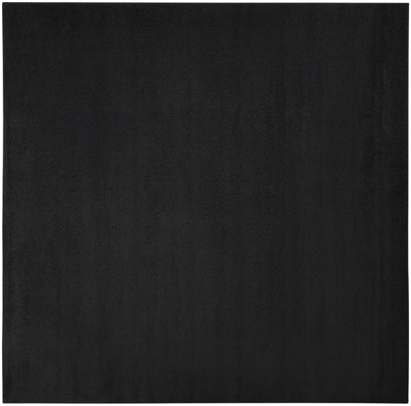Homeroots 9' X 9' Black Square Non Skid Indoor Outdoor Area Rug  Polypropylene 479447