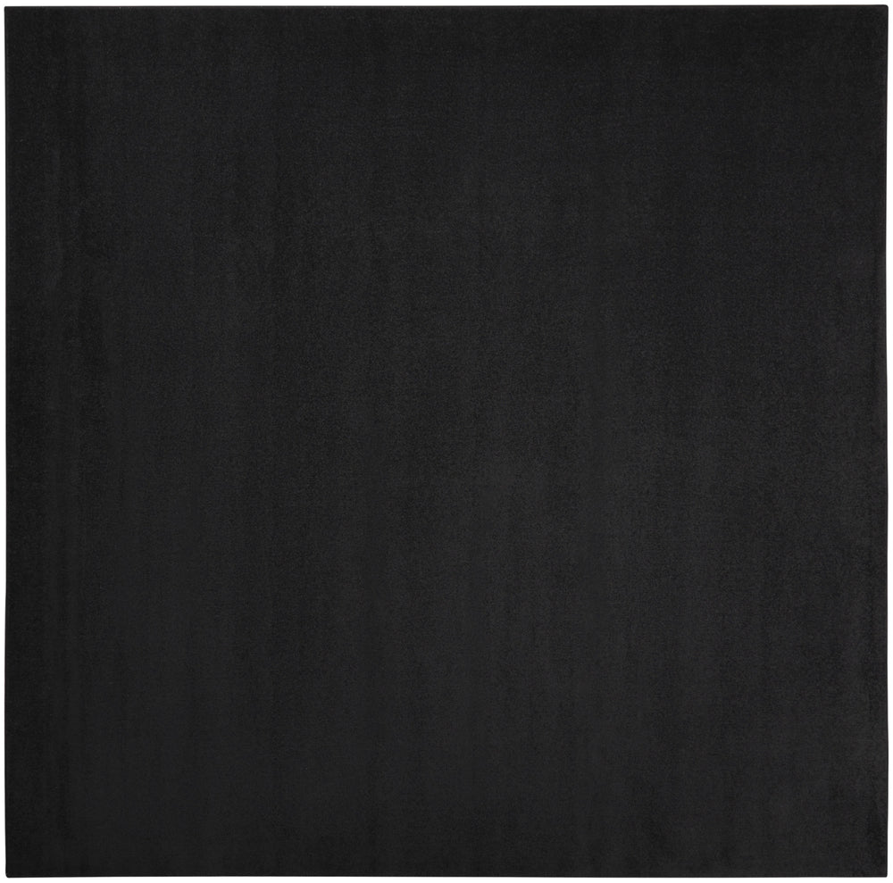 Homeroots 9' X 9' Black Square Non Skid Indoor Outdoor Area Rug  Polypropylene 479447