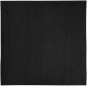 Homeroots 9' X 9' Black Square Non Skid Indoor Outdoor Area Rug  Polypropylene 479447
