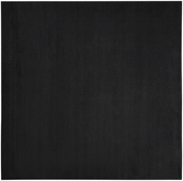 Homeroots 9' X 9' Black Square Non Skid Indoor Outdoor Area Rug  Polypropylene 479447