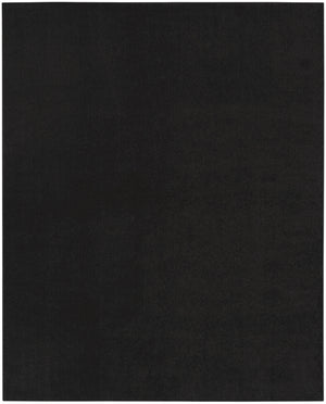 Homeroots 9' X 12' Black Stain Resistant Indoor Outdoor Area Rug  Polypropylene 479448