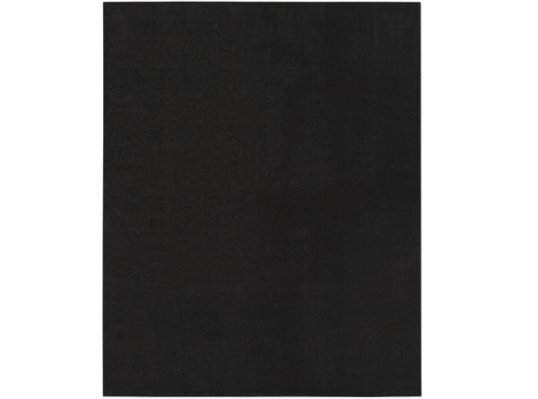 Homeroots 9' X 12' Black Stain Resistant Indoor Outdoor Area Rug  Polypropylene 479448