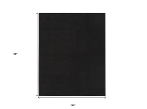 Homeroots 9' X 12' Black Stain Resistant Indoor Outdoor Area Rug  Polypropylene 479448
