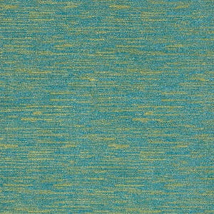 HomeRoots 6' Vibrant Blue and Green Indoor Outdoor Area Rug - Durable, Stylish, Easy Care for Any Space! 479455