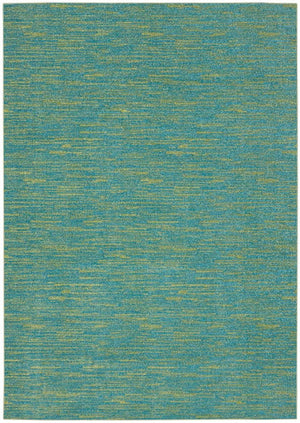 Homeroots 6' X 9' Blue And Green Striped Non Skid Indoor Outdoor Area Rug  Polypropylene 479455