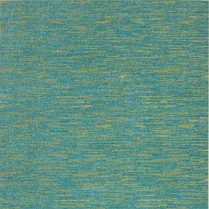 Homeroots 6' X 9' Blue And Green Striped Non Skid Indoor Outdoor Area Rug  Polypropylene 479455