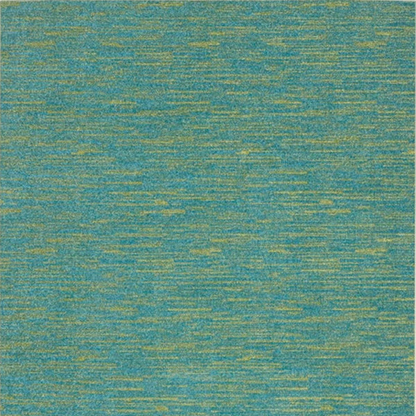 Homeroots 6' X 9' Blue And Green Striped Non Skid Indoor Outdoor Area Rug  Polypropylene 479455