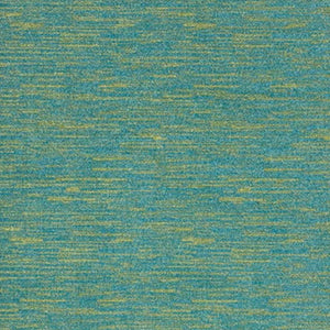 Homeroots 6' X 9' Blue And Green Striped Non Skid Indoor Outdoor Area Rug  Polypropylene 479455