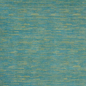 HomeRoots 7' Blue and Green Square Area Rug – Vibrant, Durable Design for Indoor & Outdoor Spaces, Pet Friendly 479456