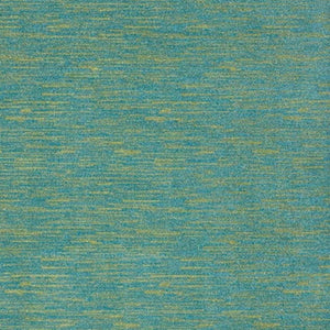 HomeRoots 7' Vibrant Blue and Green Indoor/Outdoor Area Rug - Durable, Soft, Weather-Resistant, Multi-Purpose! 479457
