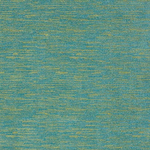 Homeroots 7' X 10' Blue And Green Striped Non Skid Indoor Outdoor Area Rug  Polypropylene 479457