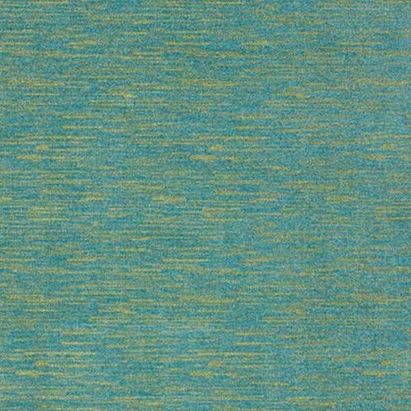 Homeroots 7' X 10' Blue And Green Striped Non Skid Indoor Outdoor Area Rug  Polypropylene 479457